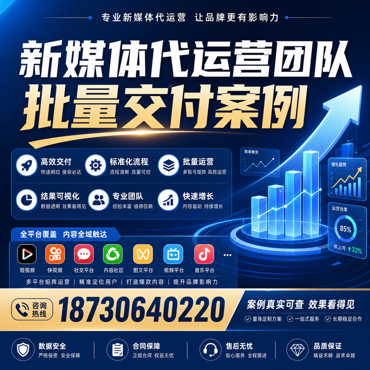 宜昌代运营公司多客户账号批量高效交付案例